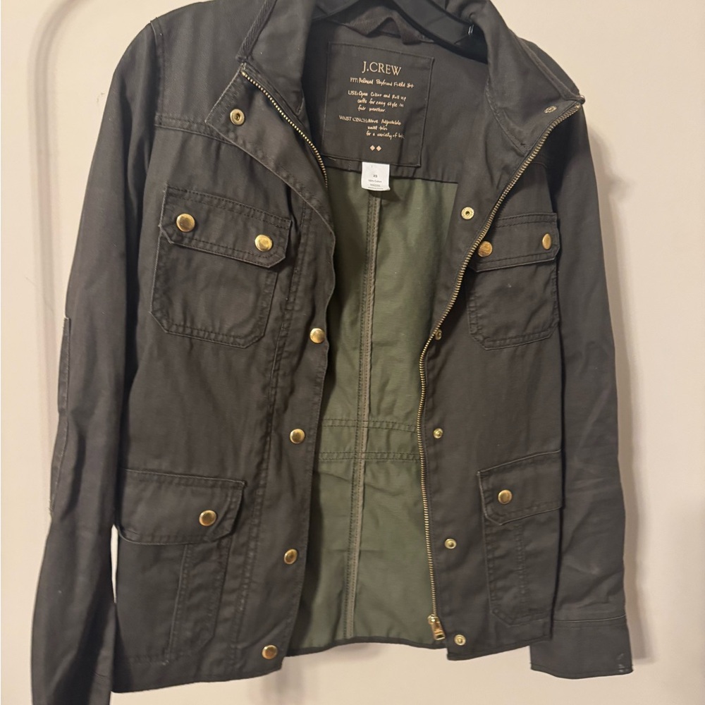 J. Crew Dark Green Military Jacket